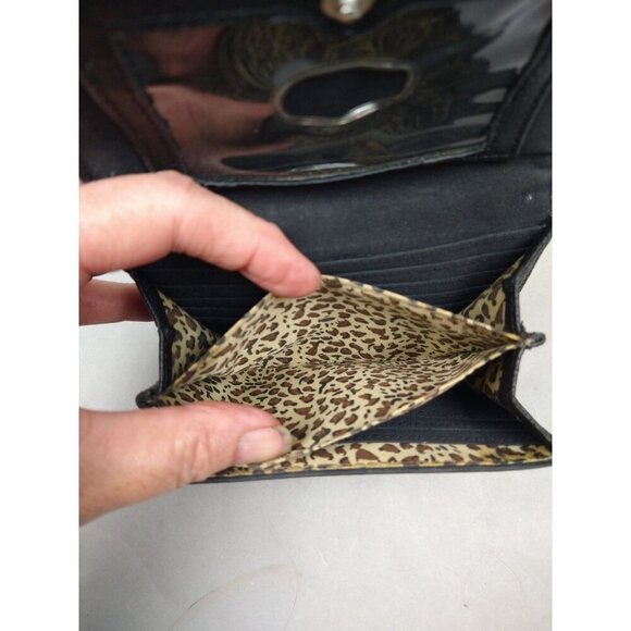 Relic Leather Wallet Brown Zip Pocket Coin Purse Card Slots Bi-Fold Wallet - Picture 4 of 12